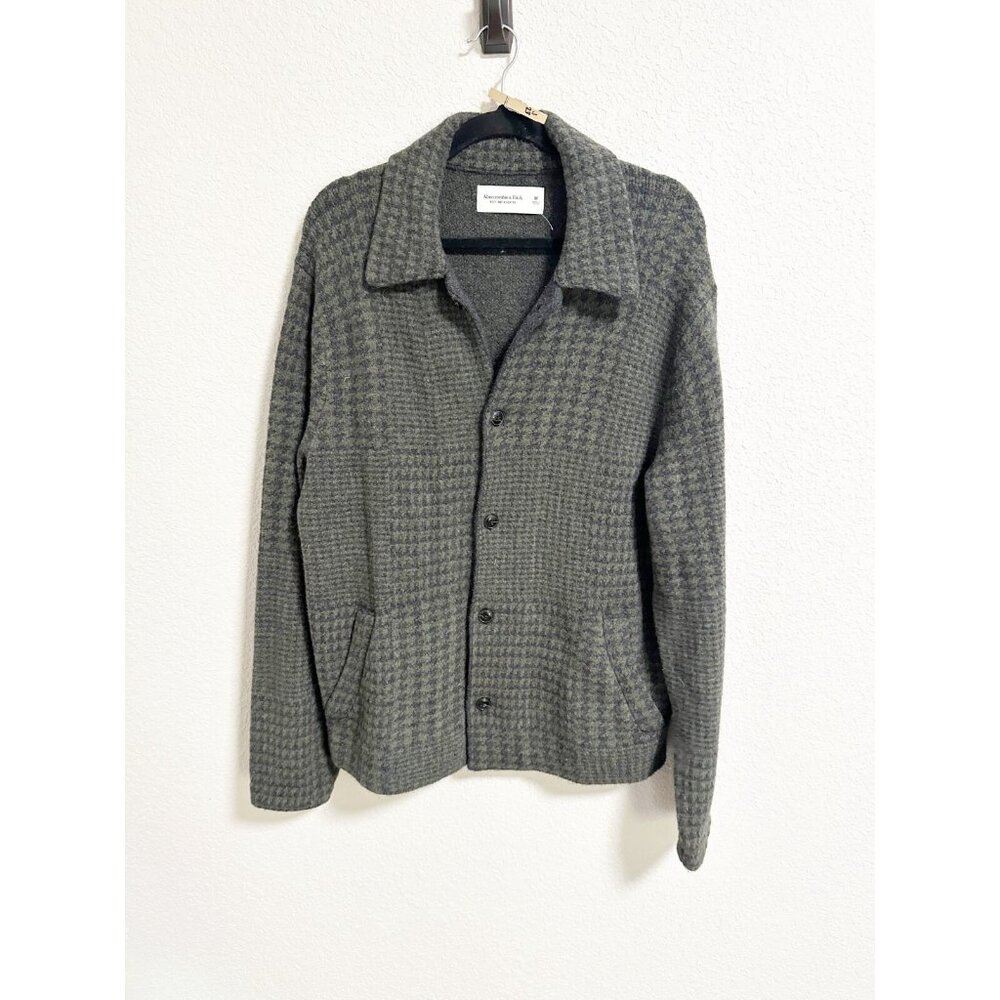 Abercrombie & Fitch Gray Checkered Jacket - Picture 2 of 7